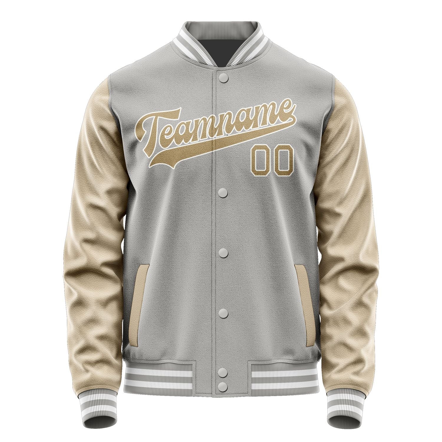 Custom Gray Light Khaki Jacket JA0404250418B31825