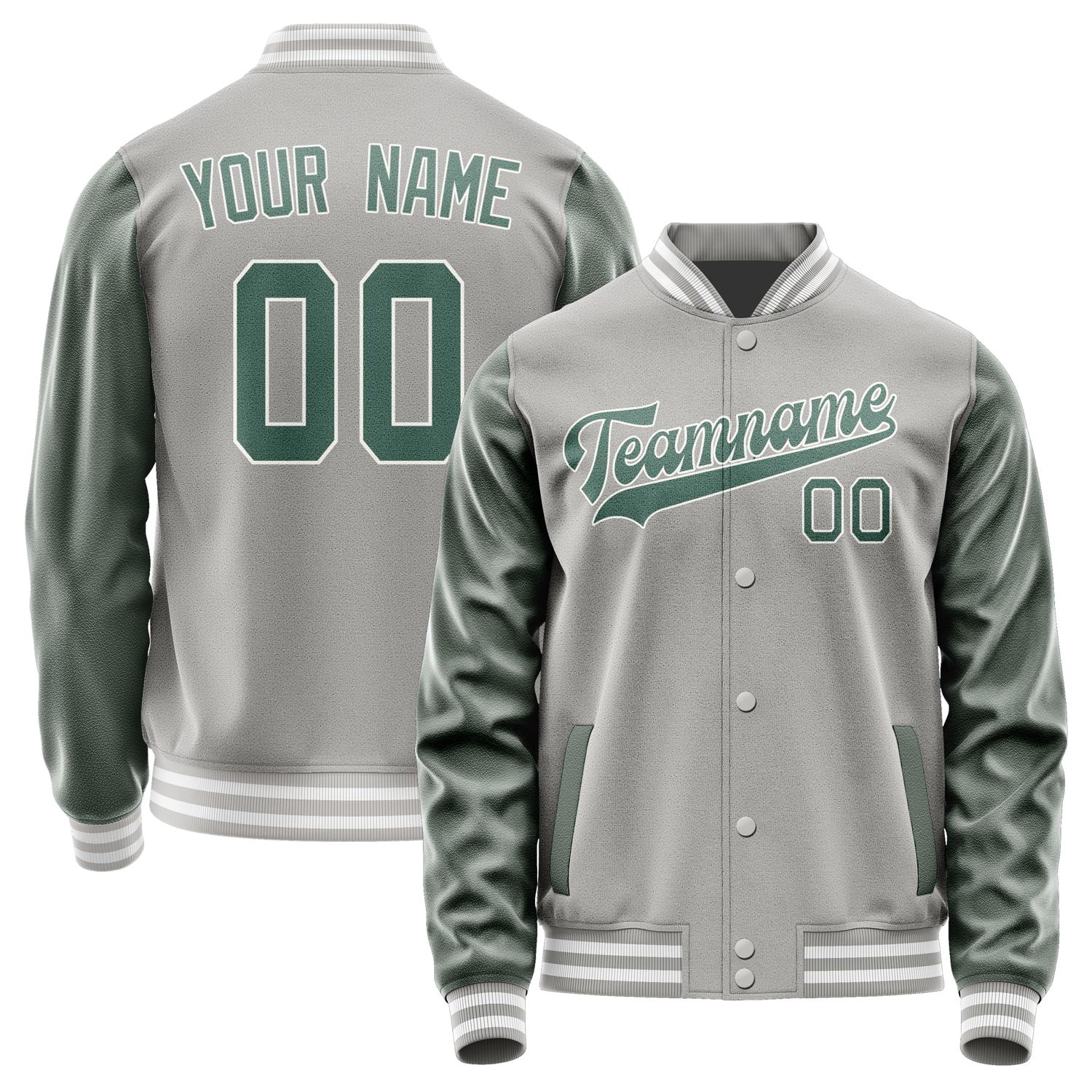 Custom Gray Blue Green Jacket JA0404270418B31827