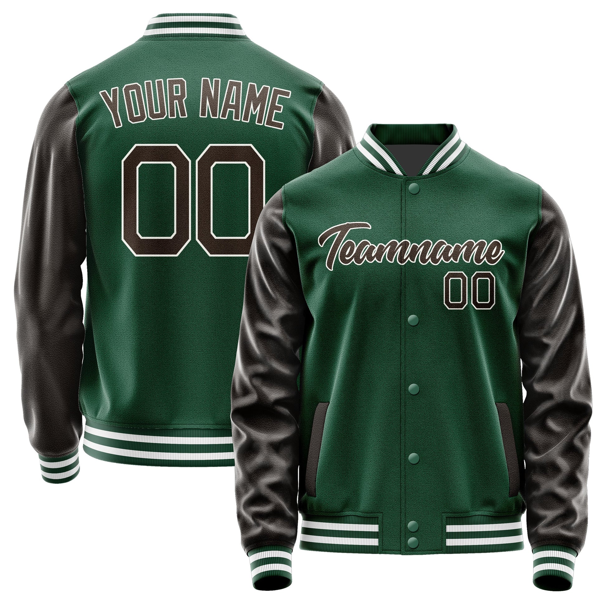 Custom Green Brown Jacket JA0505010518B21801