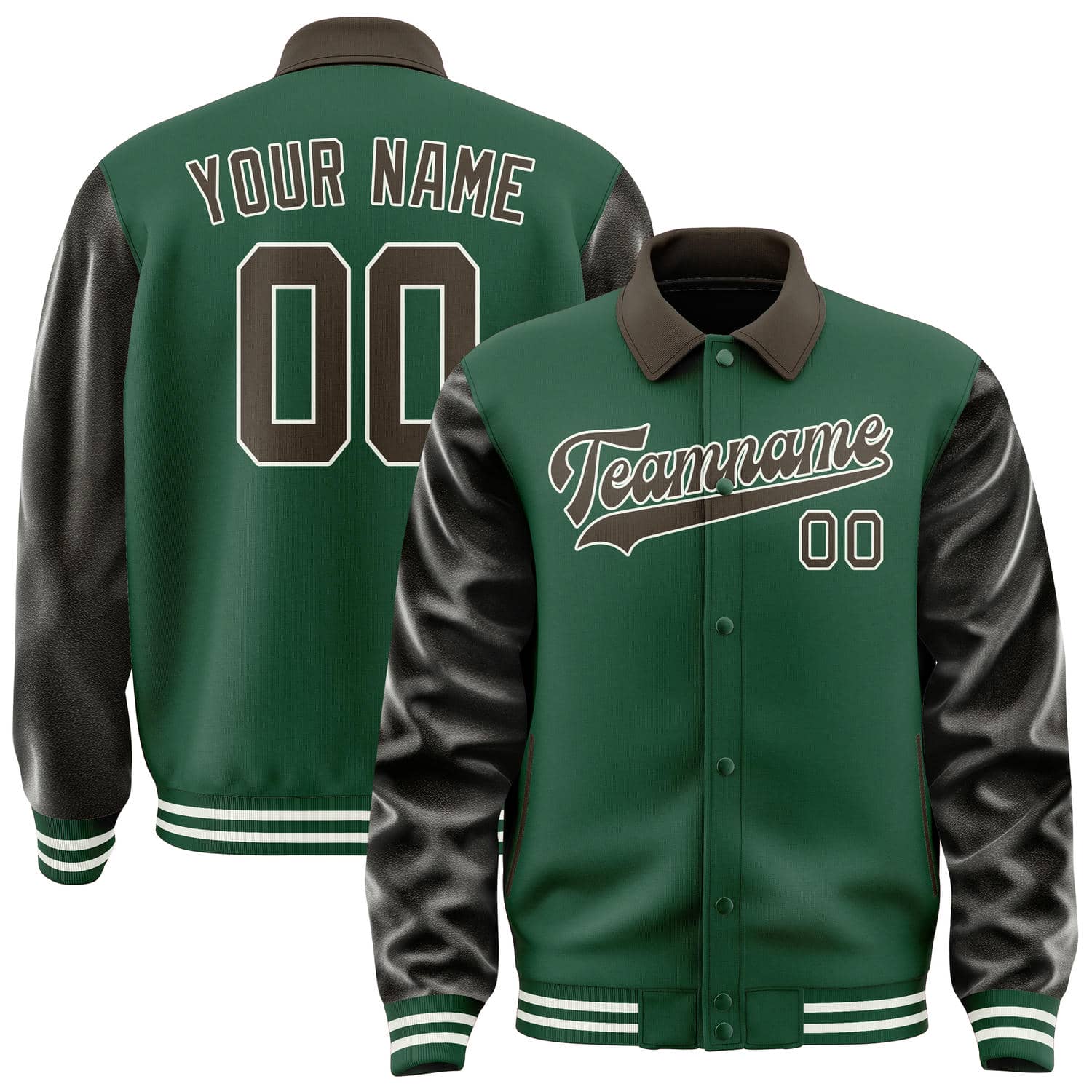 Custom Green Brown Jacket