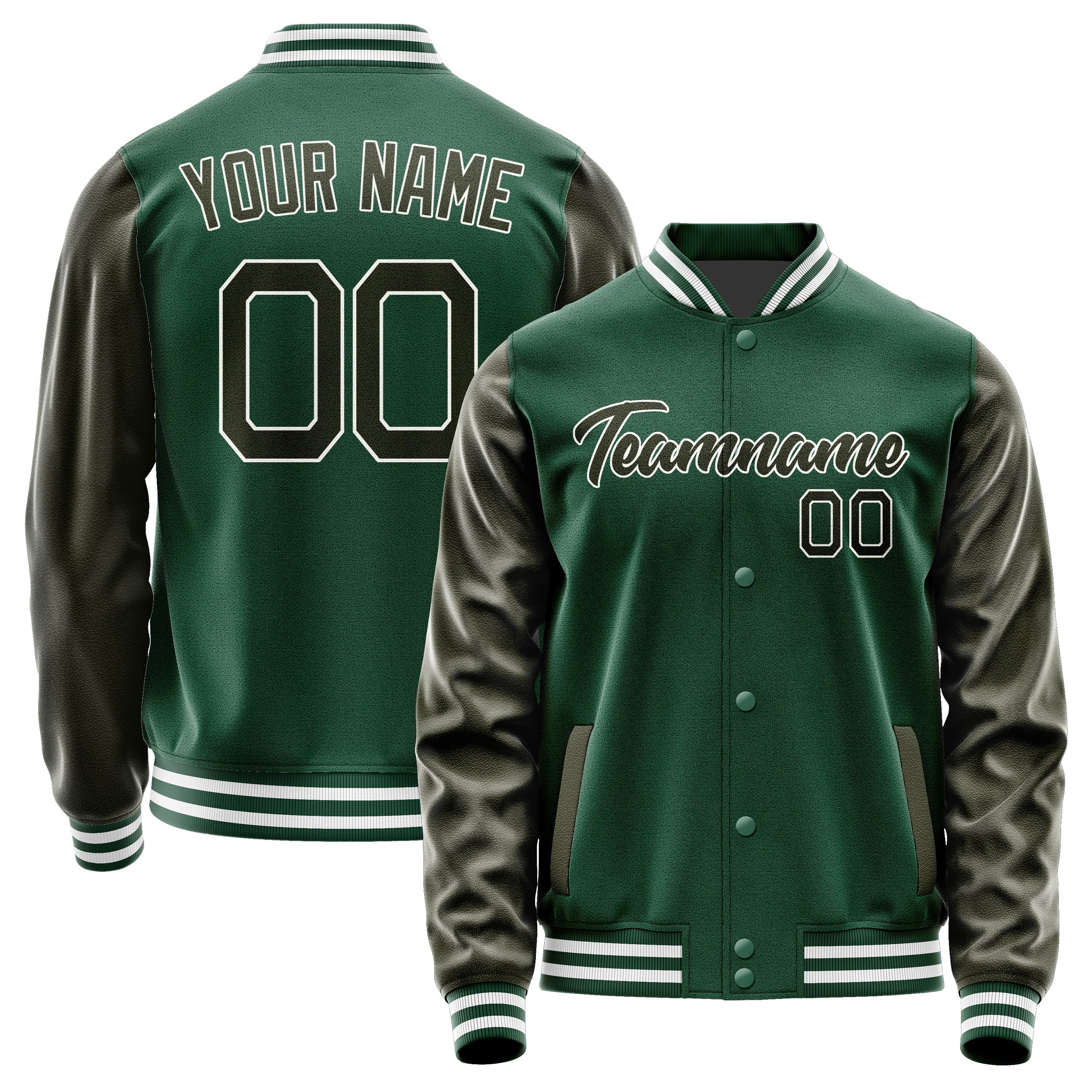Custom Green Olive Jacket JA0505020518B21802