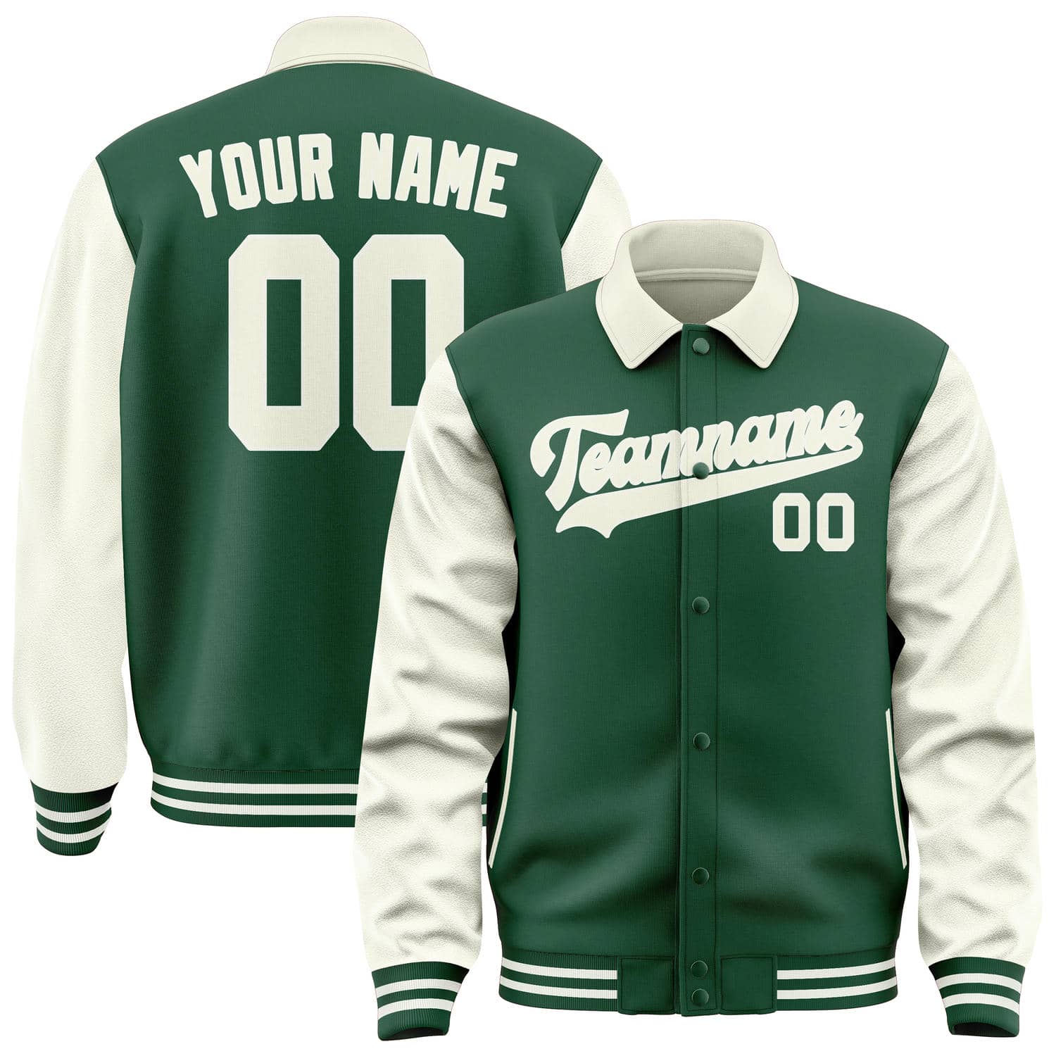 Custom Green Cream Jacket