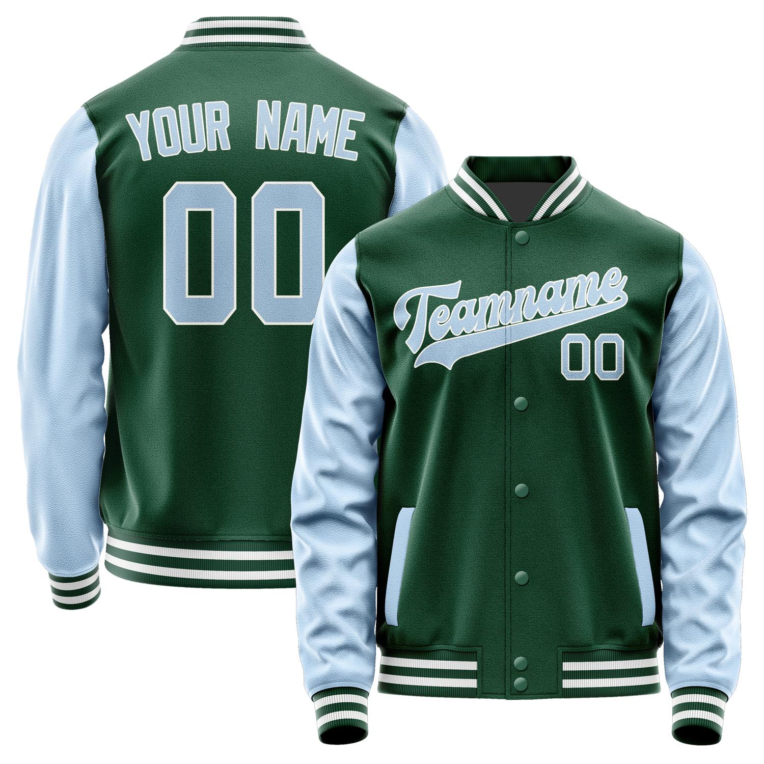 Custom Green Light Blue Jacket JA0505080518B31808