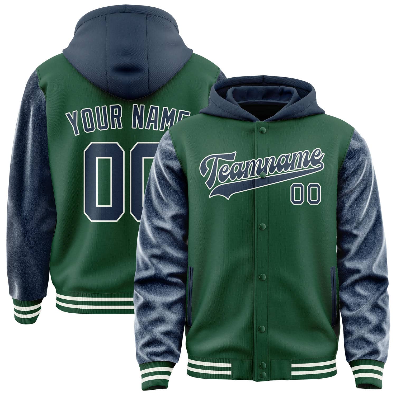 Custom Green Blue Jacket