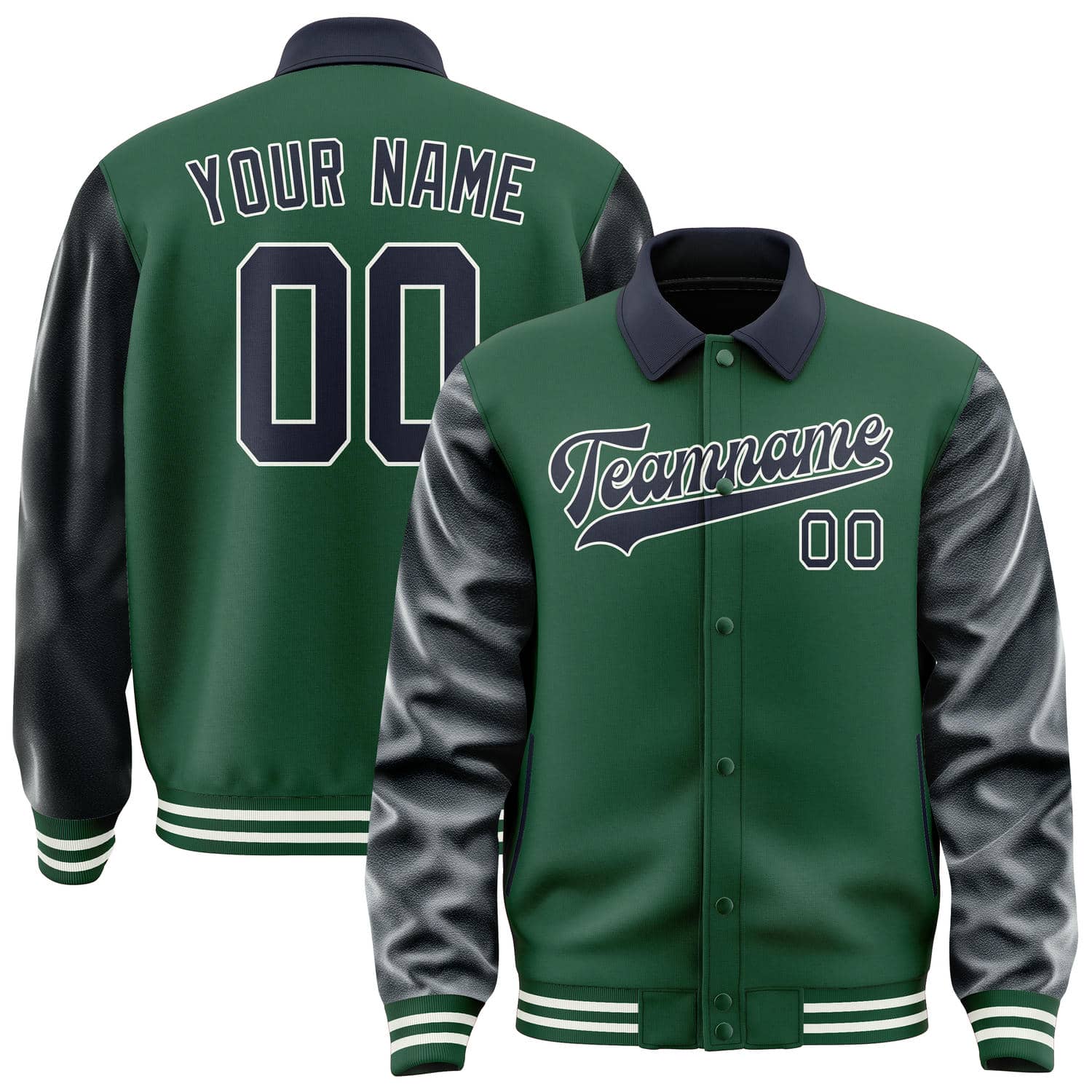 Custom Green Navy Jacket