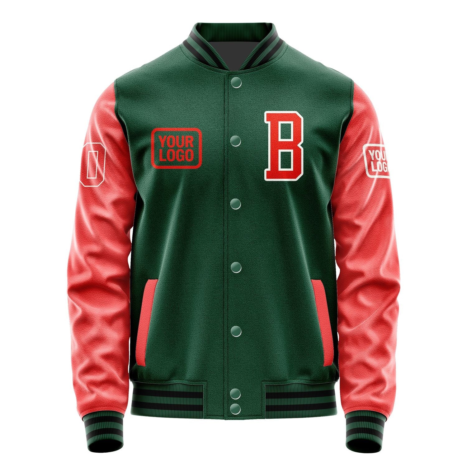 Custom Green Orange Red Jacket JA050512051718121218