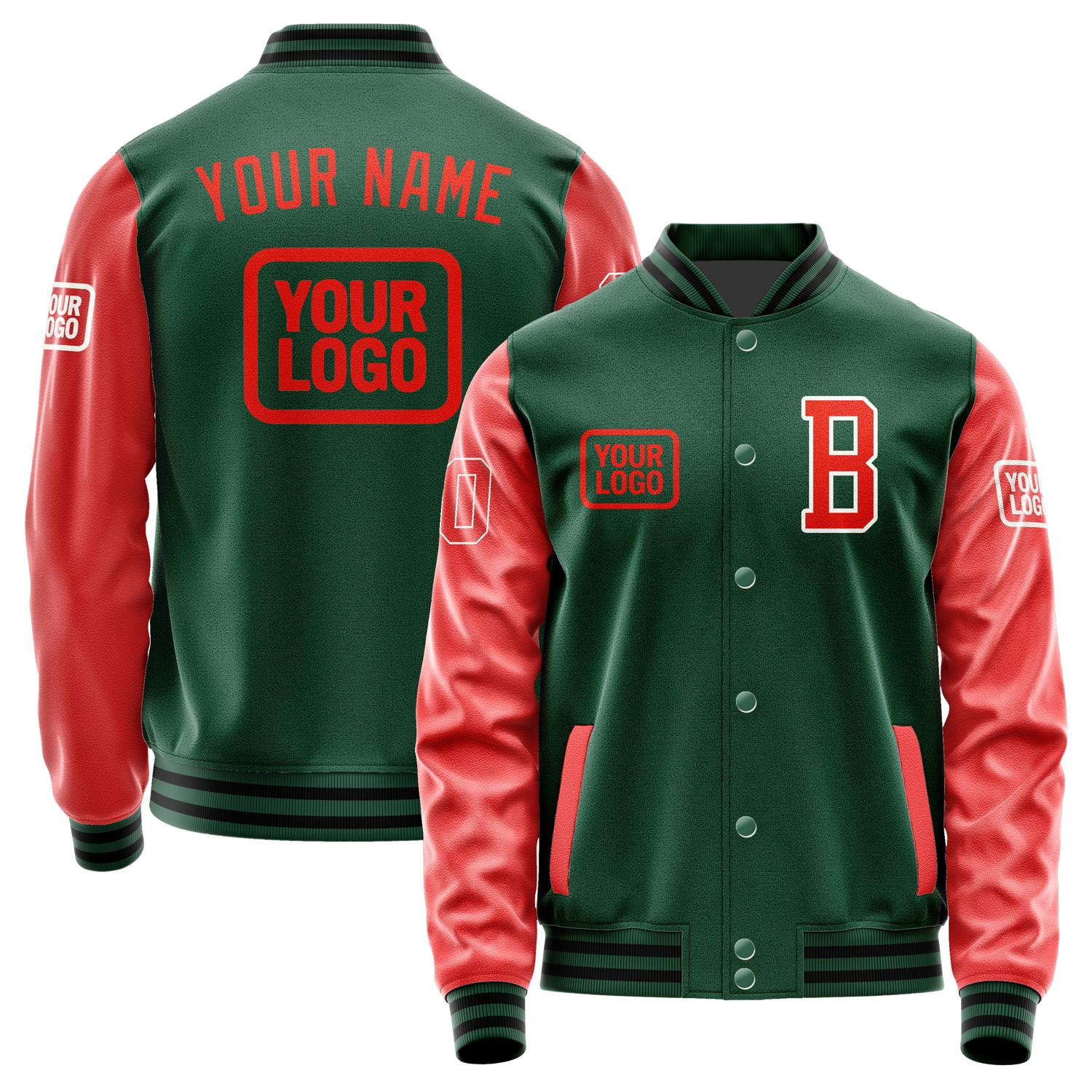 Custom Green Orange Red Jacket JA050512051718121218