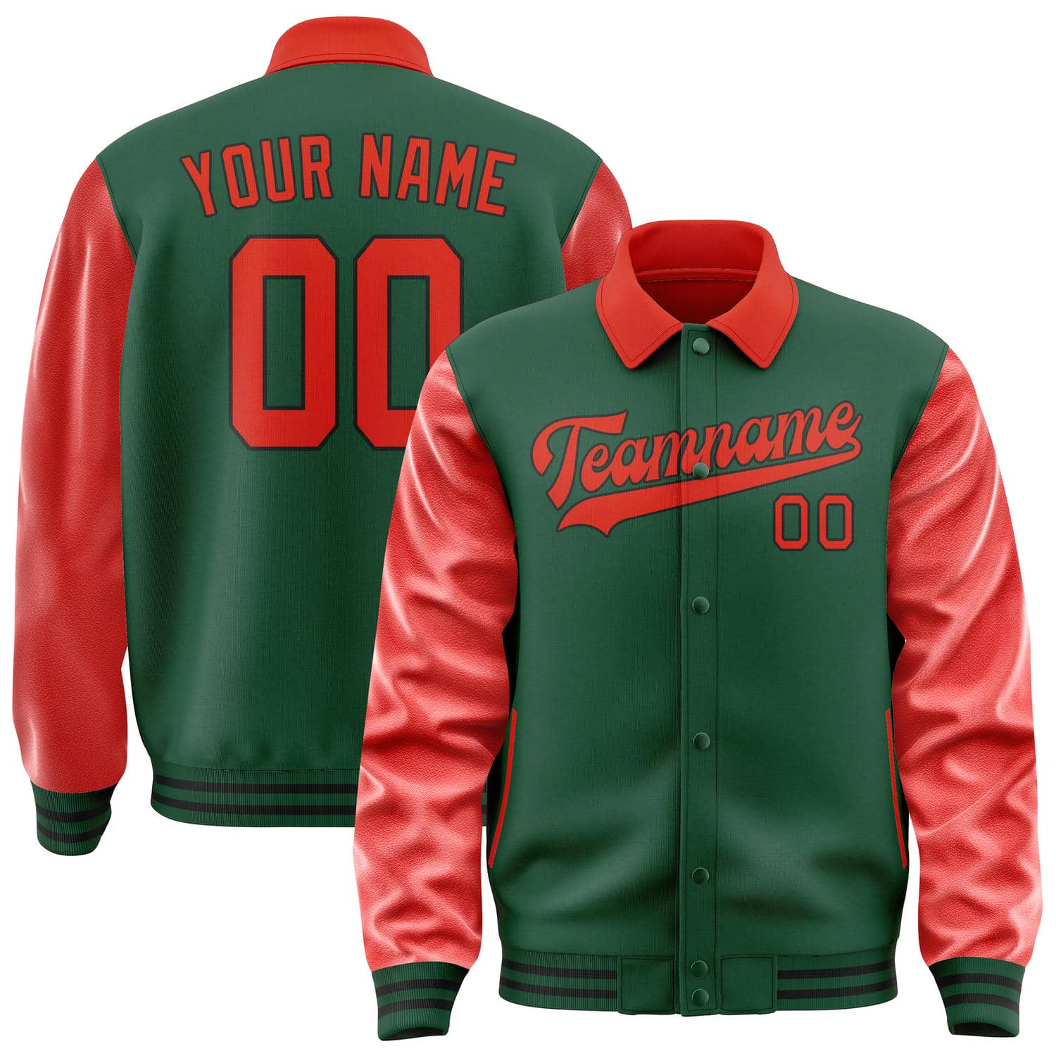 Custom Green Orange Red Jacket
