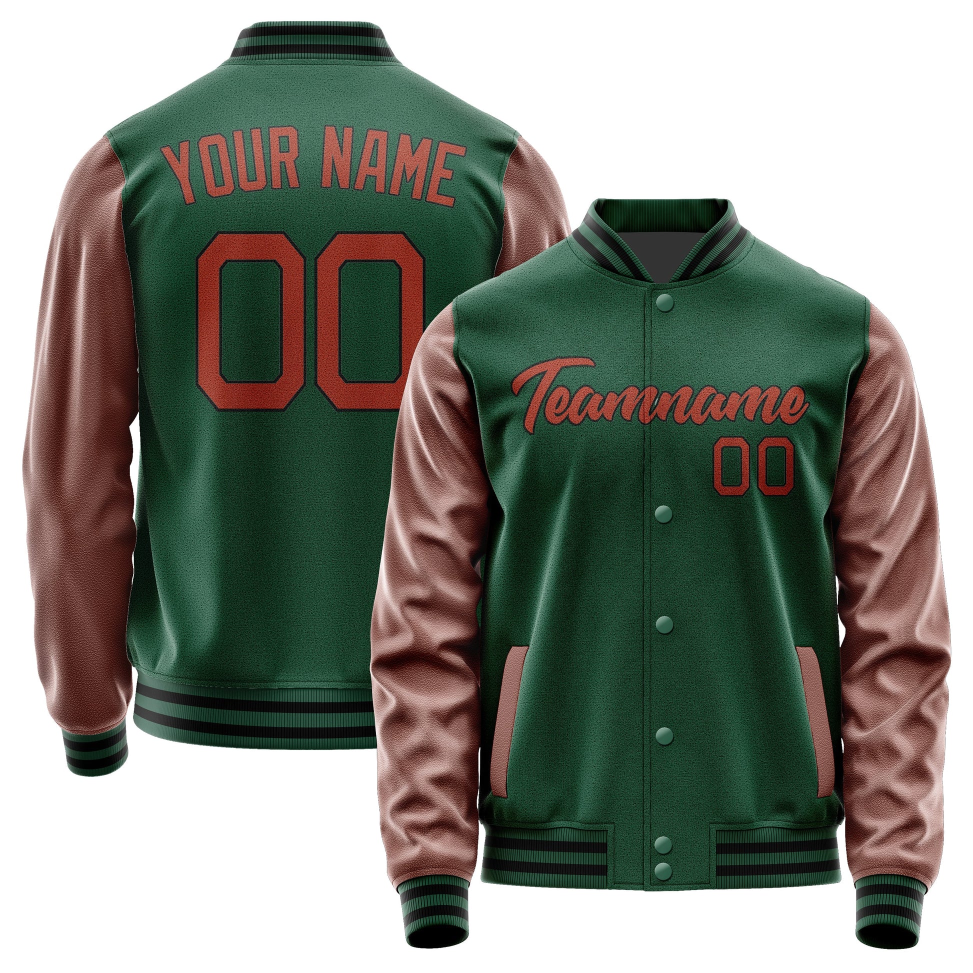 Custom Green Coral Red Jacket JA0505160517B21716