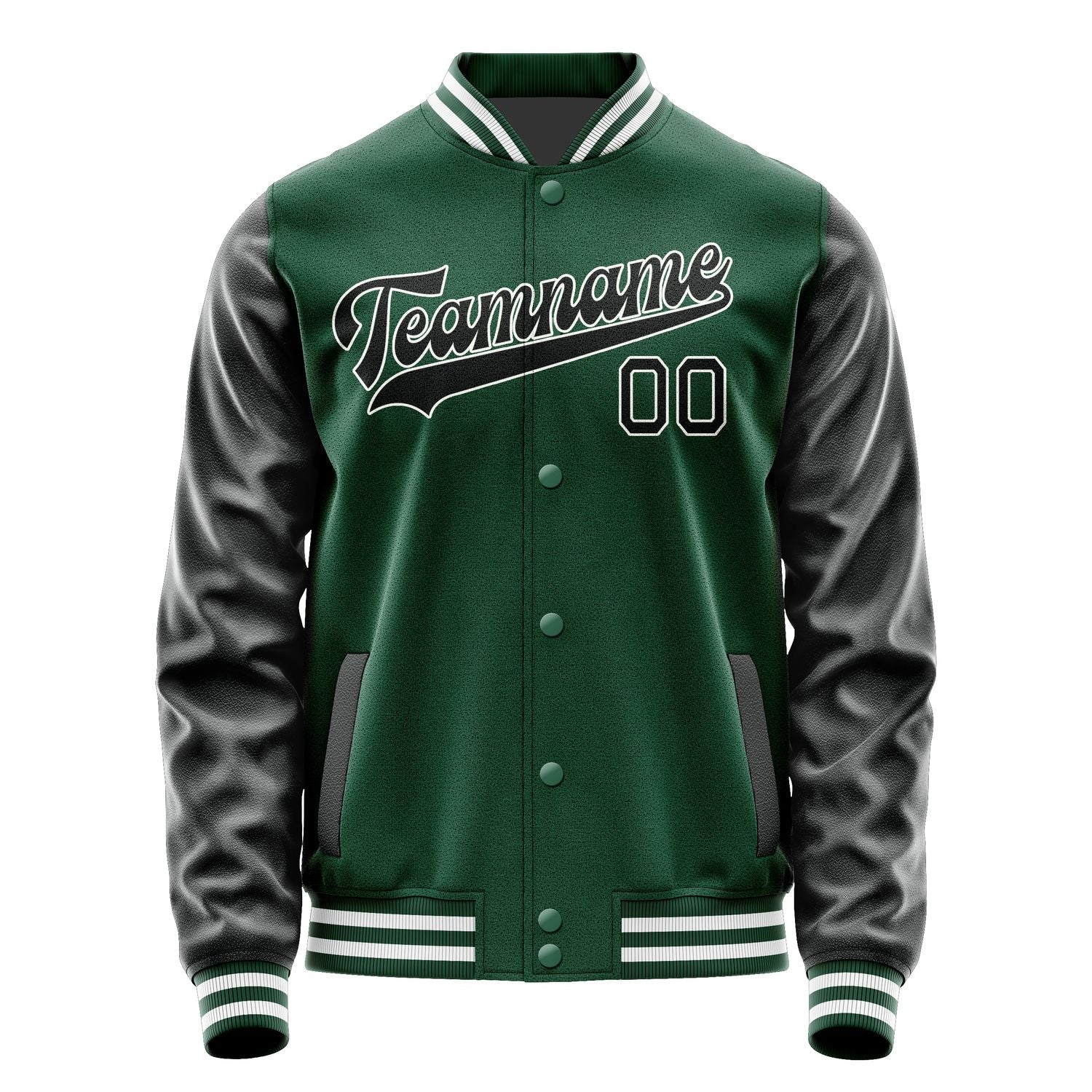 Custom Green Black Jacket JA0505170518B31817
