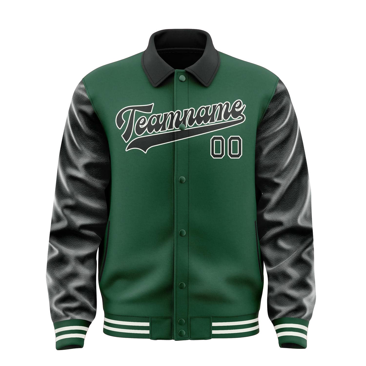 Custom Green Black Jacket
