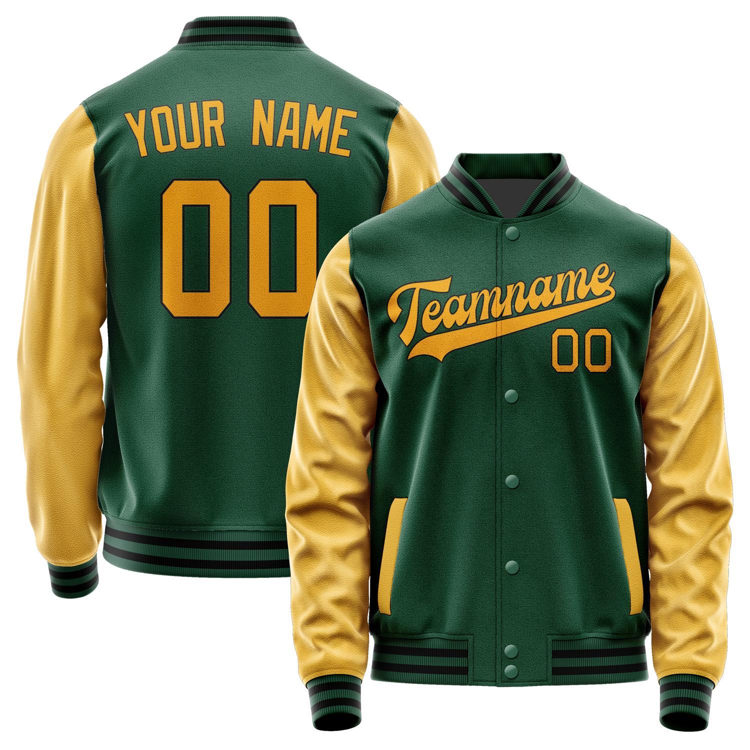 Custom Green Yellow Jacket JA0505190517B31719