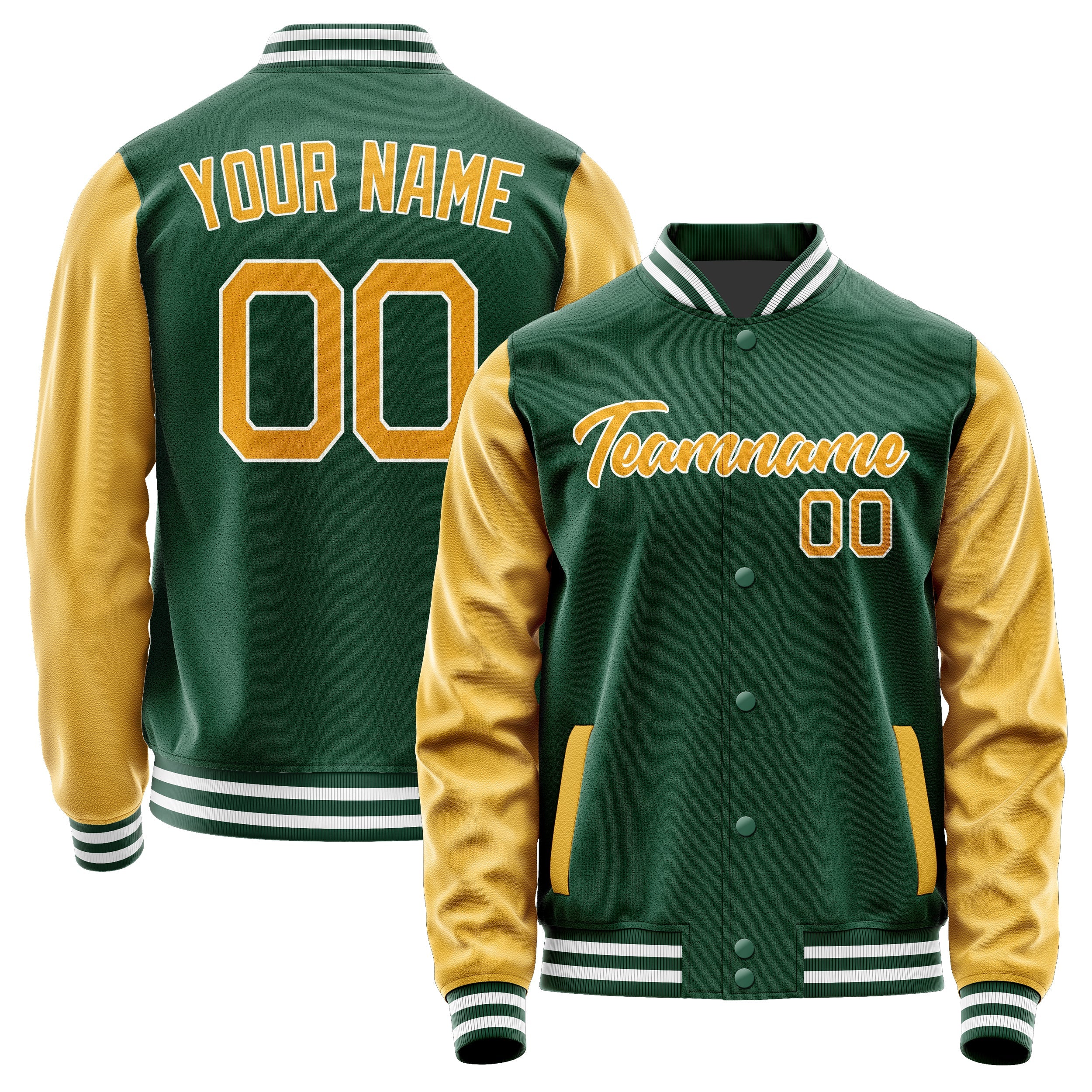 Custom Green Yellow Jacket JA0505190518B21819