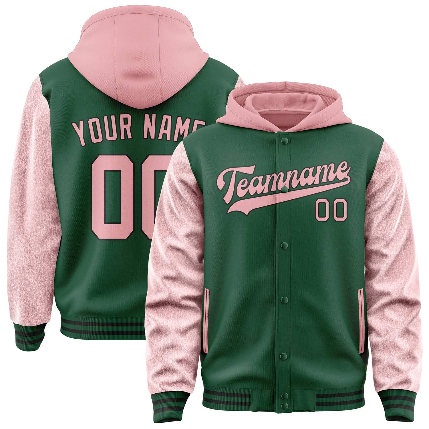 Custom Green Light Pink Jacket