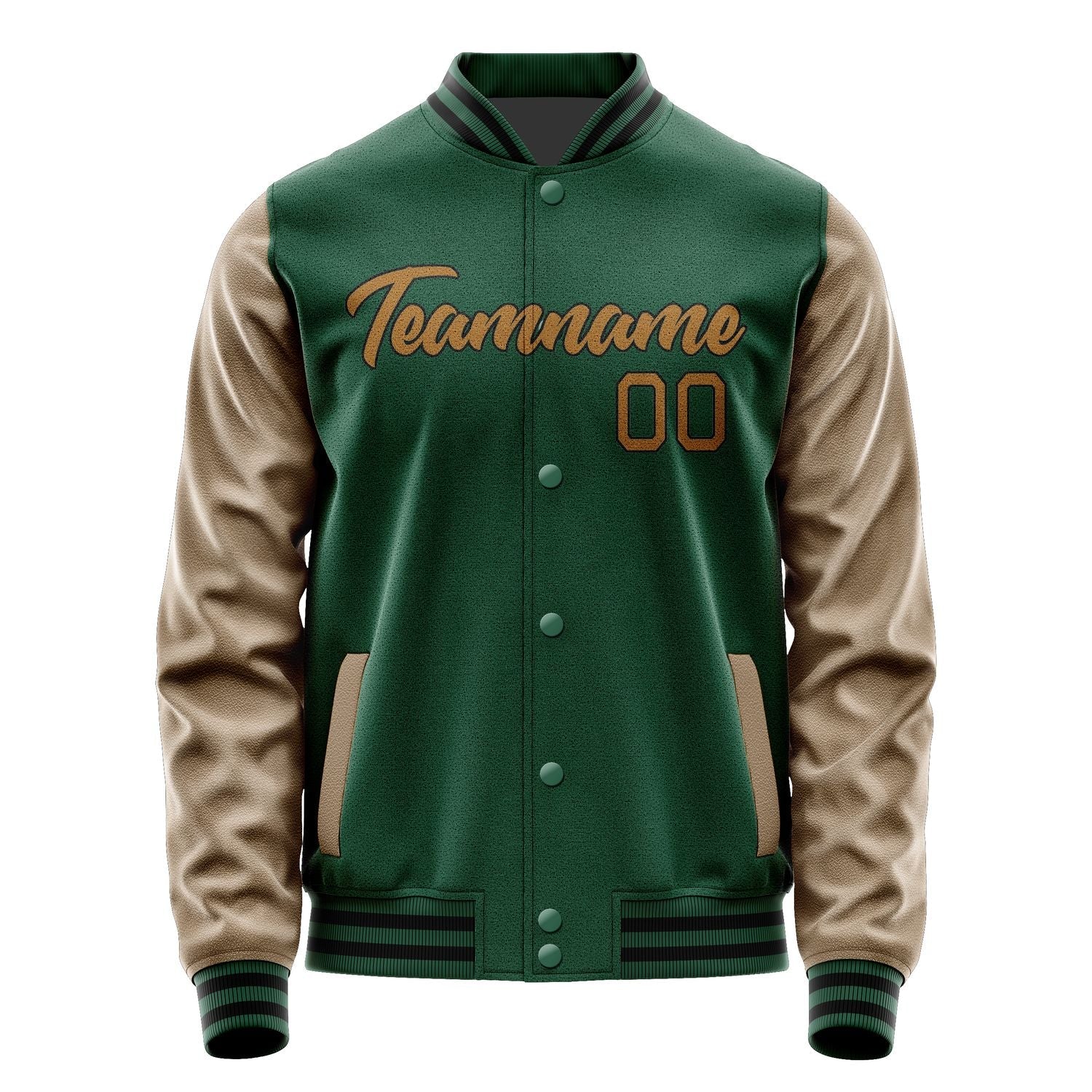 Custom Green Khaki Jacket JA0505220517B21722