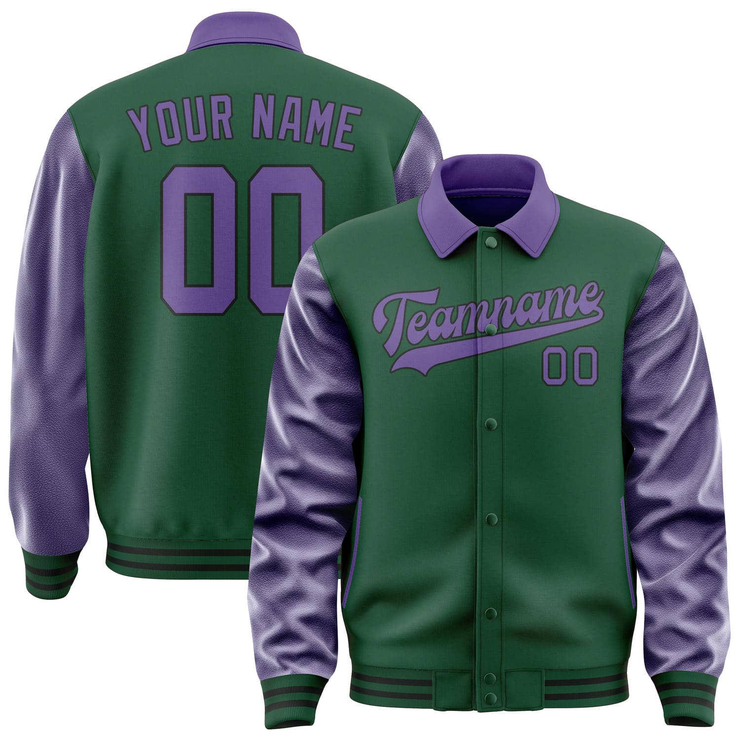 Custom Green Light Purple Jacket