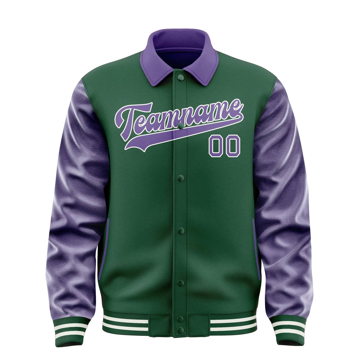 Custom Green Light Purple Jacket