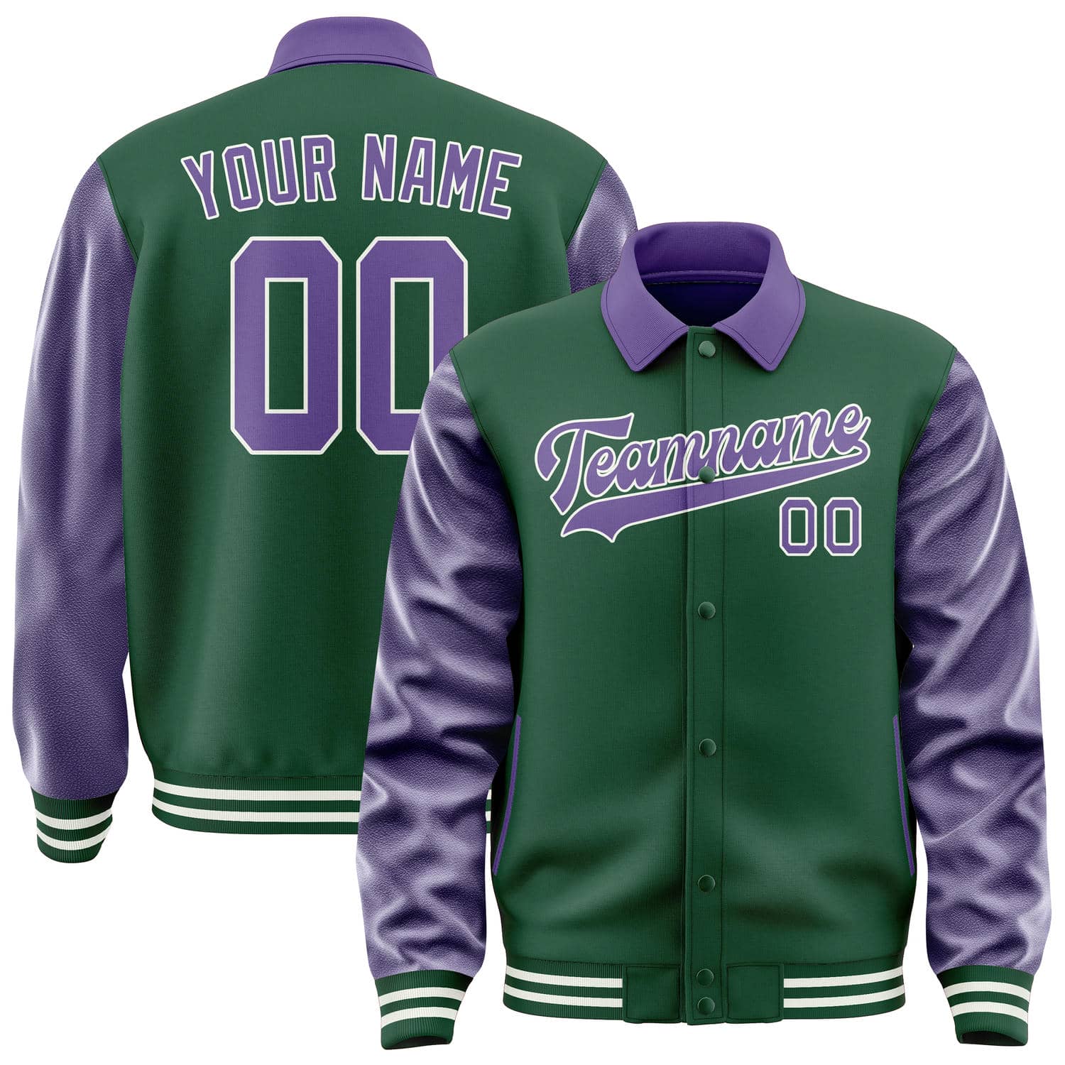 Custom Green Light Purple Jacket