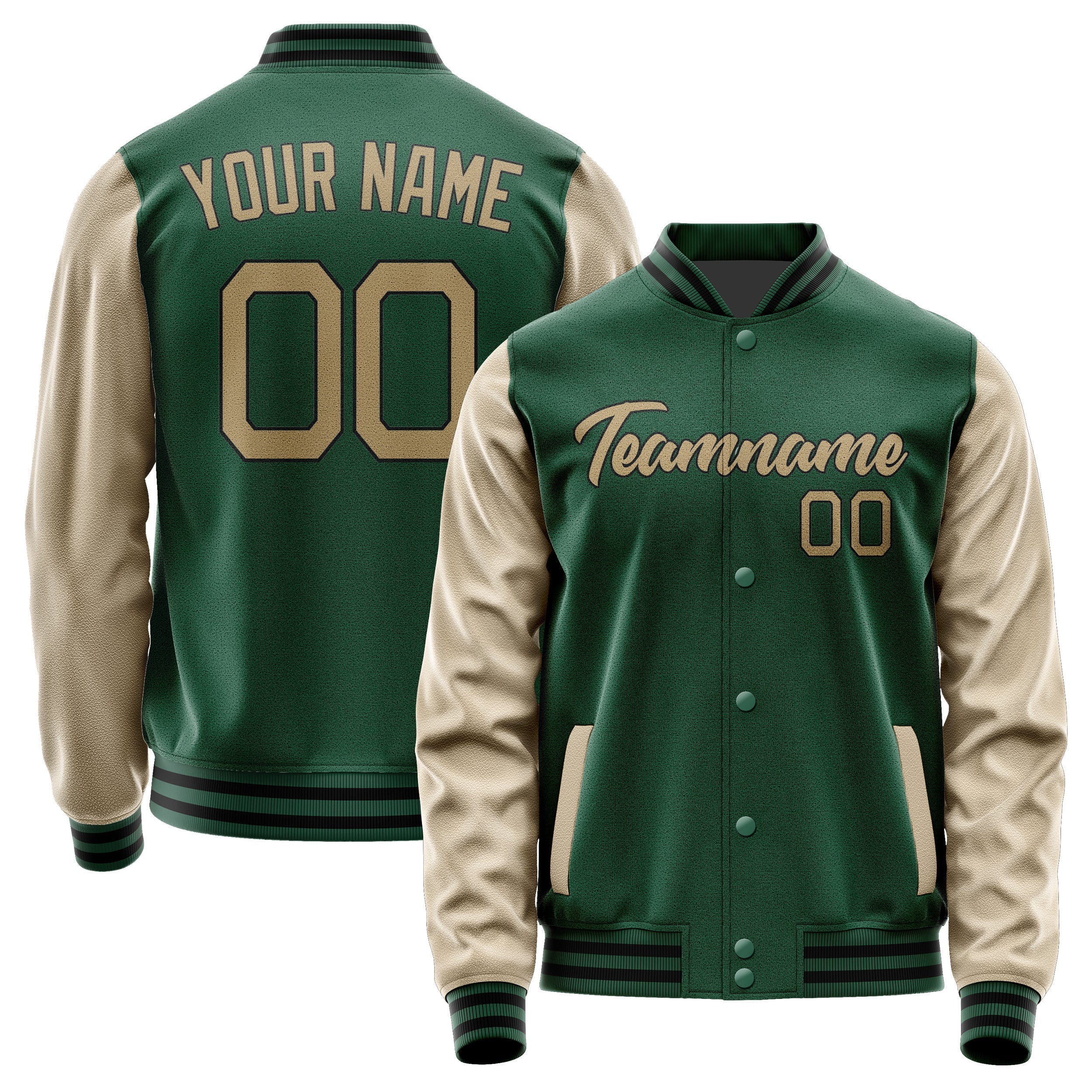 Custom Green Light Khaki Jacket JA0505250517B21725