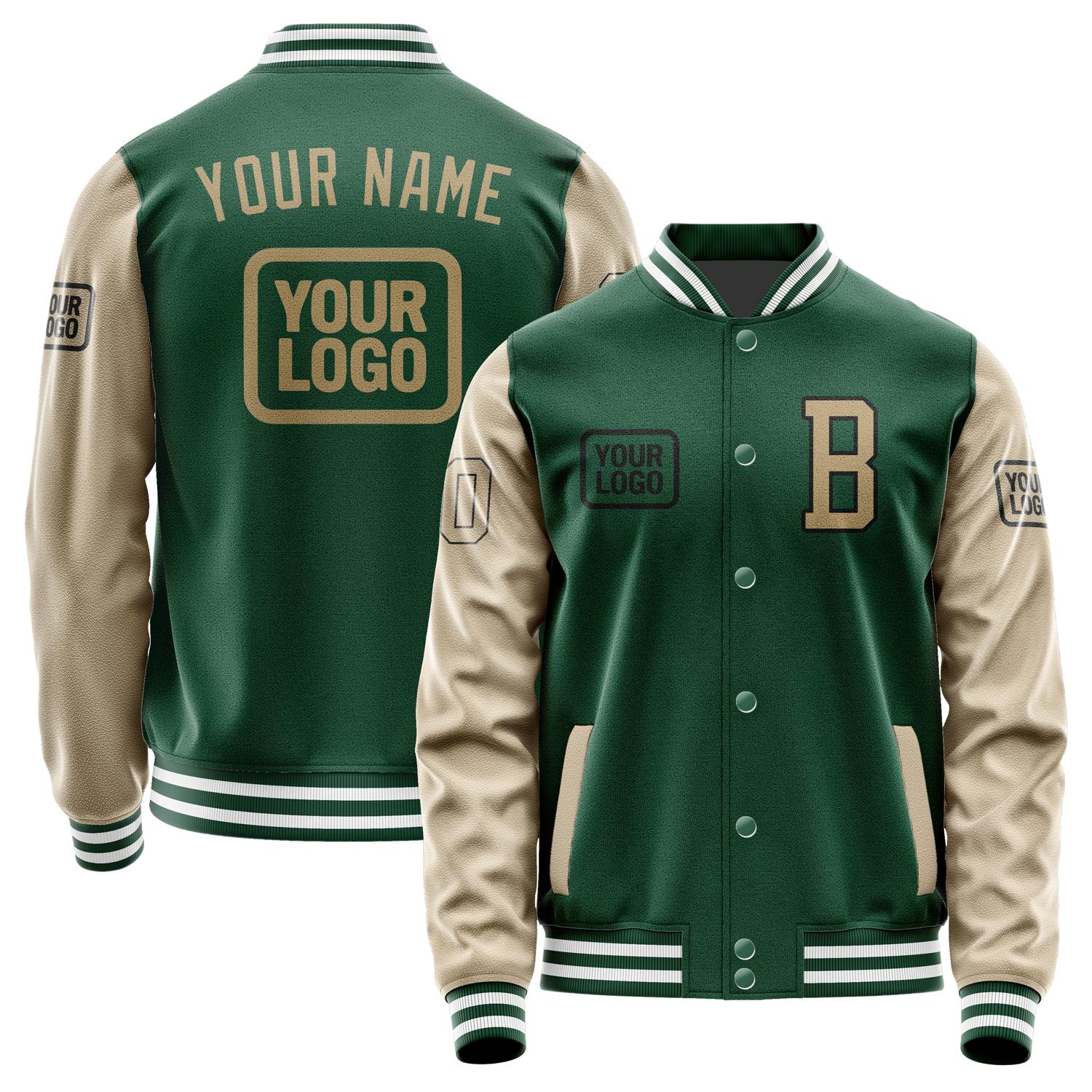 Custom Green Light Khaki Jacket JA050525051817252517
