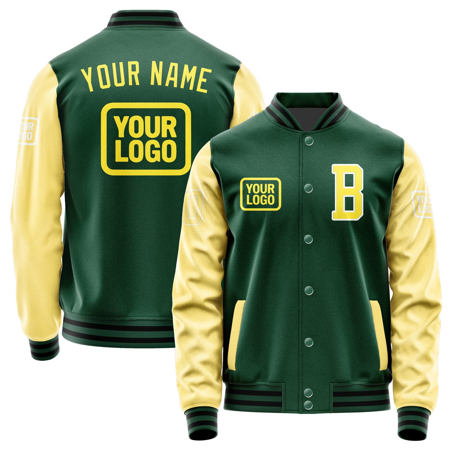 Custom Green Light Yellow Jacket JA050526051718262618