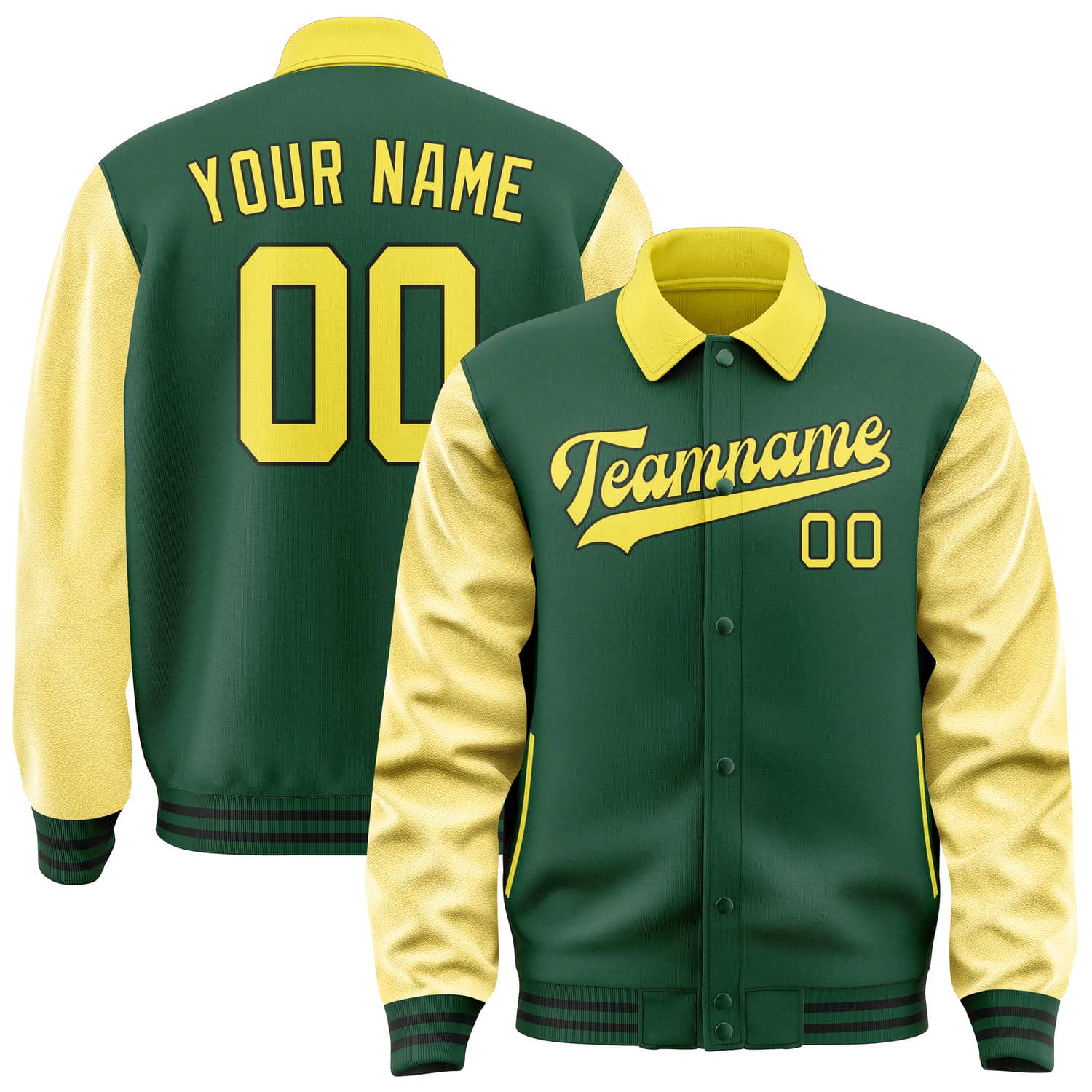 Custom Green Light Yellow Jacket