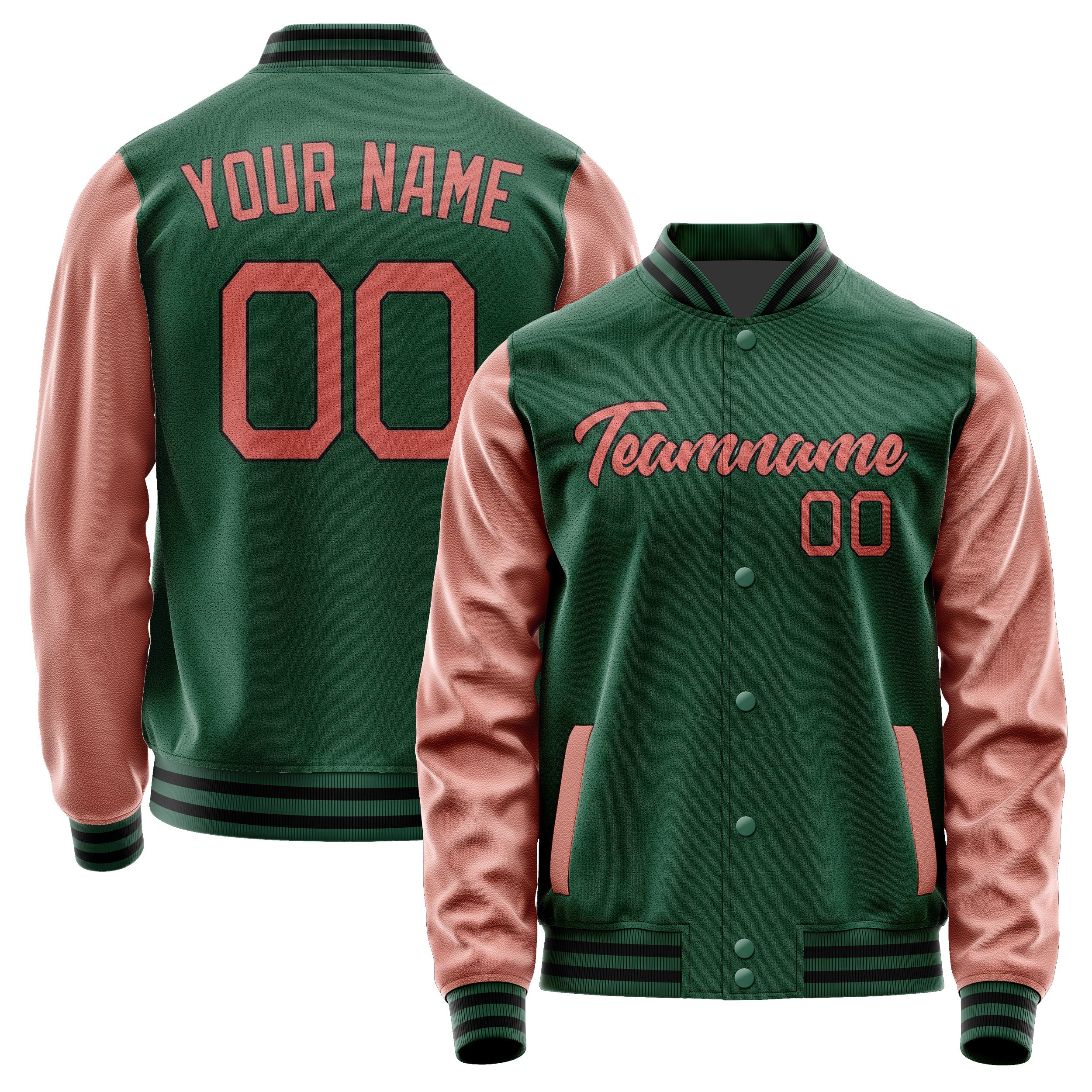 Custom Green Copper Rose Jacket JA0505290517B21729