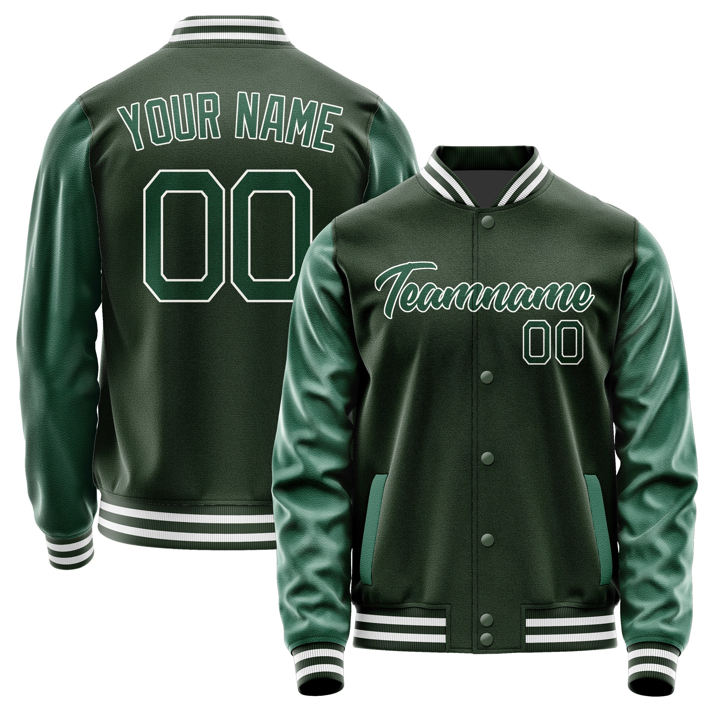 Custom Dark Green Green Jacket JA0606050618B21805