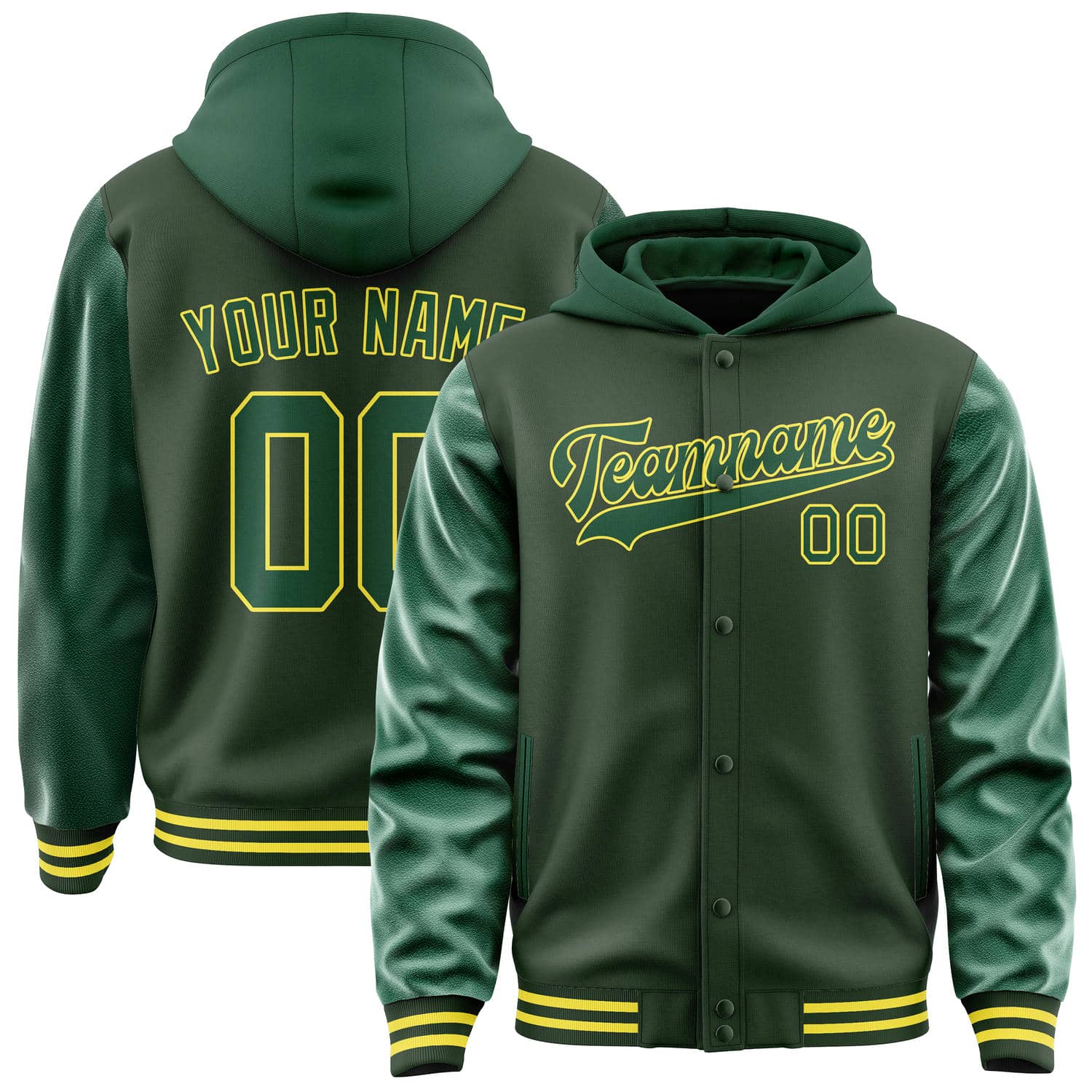 Custom Dark Green Green Jacket