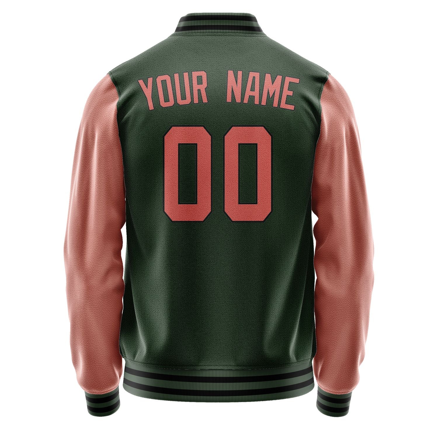 Custom Dark Green Copper Rose Jacket JA0606290617B31729