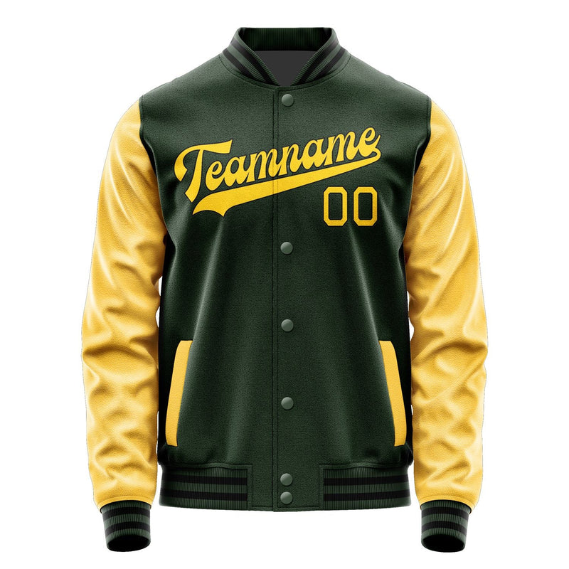 Custom Dark Green Gold Jacket JA0606300617B31730