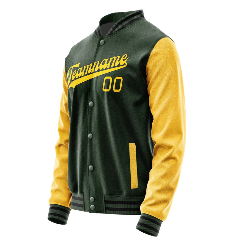 Custom Dark Green Gold Jacket JA0606300617B31730