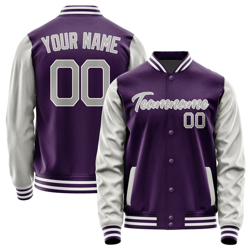 Custom Purple Gray Jacket JA0707040718B21804