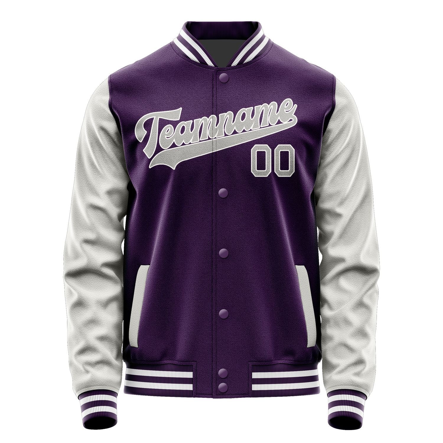 Custom Purple Gray Jacket JA0707040718B31804