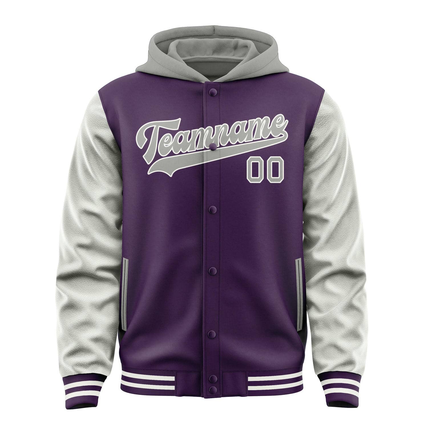Custom Purple Gray Jacket