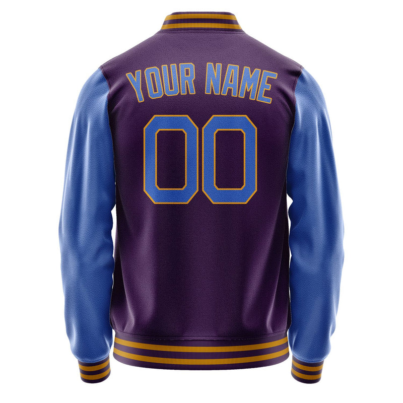 Custom Purple Sky Blue Jacket JA0707090718B21809