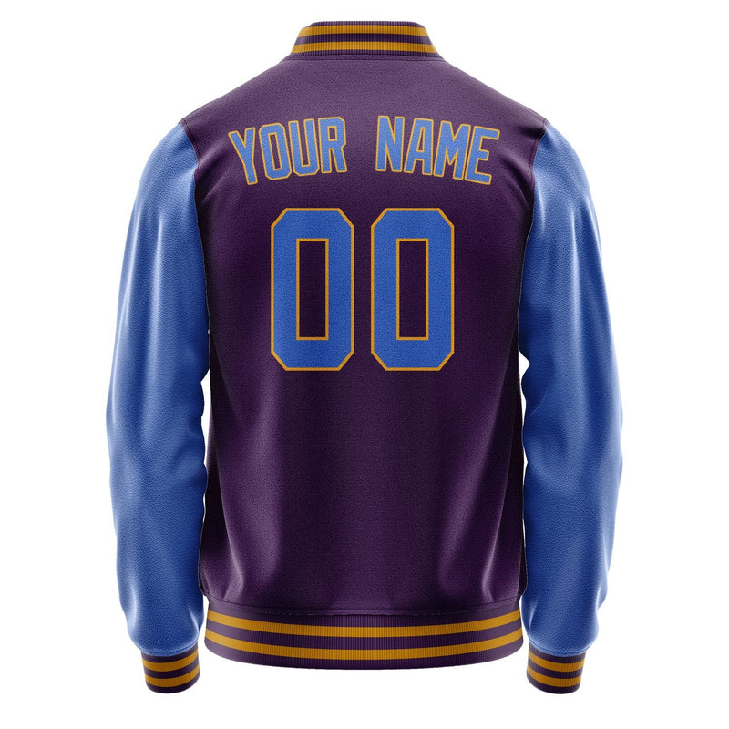 Custom Purple Sky Blue Jacket JA0707090719B31909
