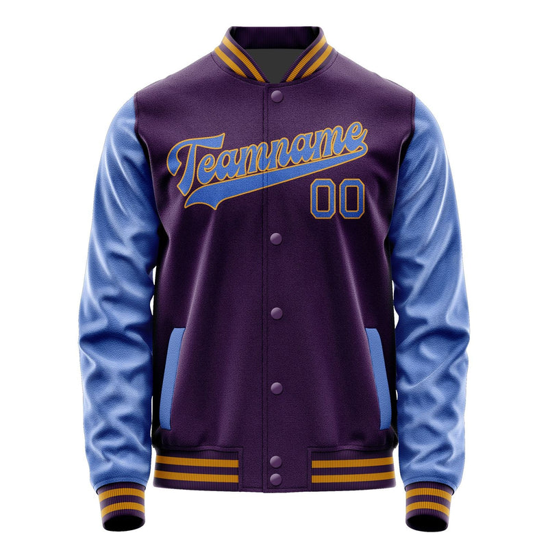 Custom Purple Sky Blue Jacket JA0707090719B31909