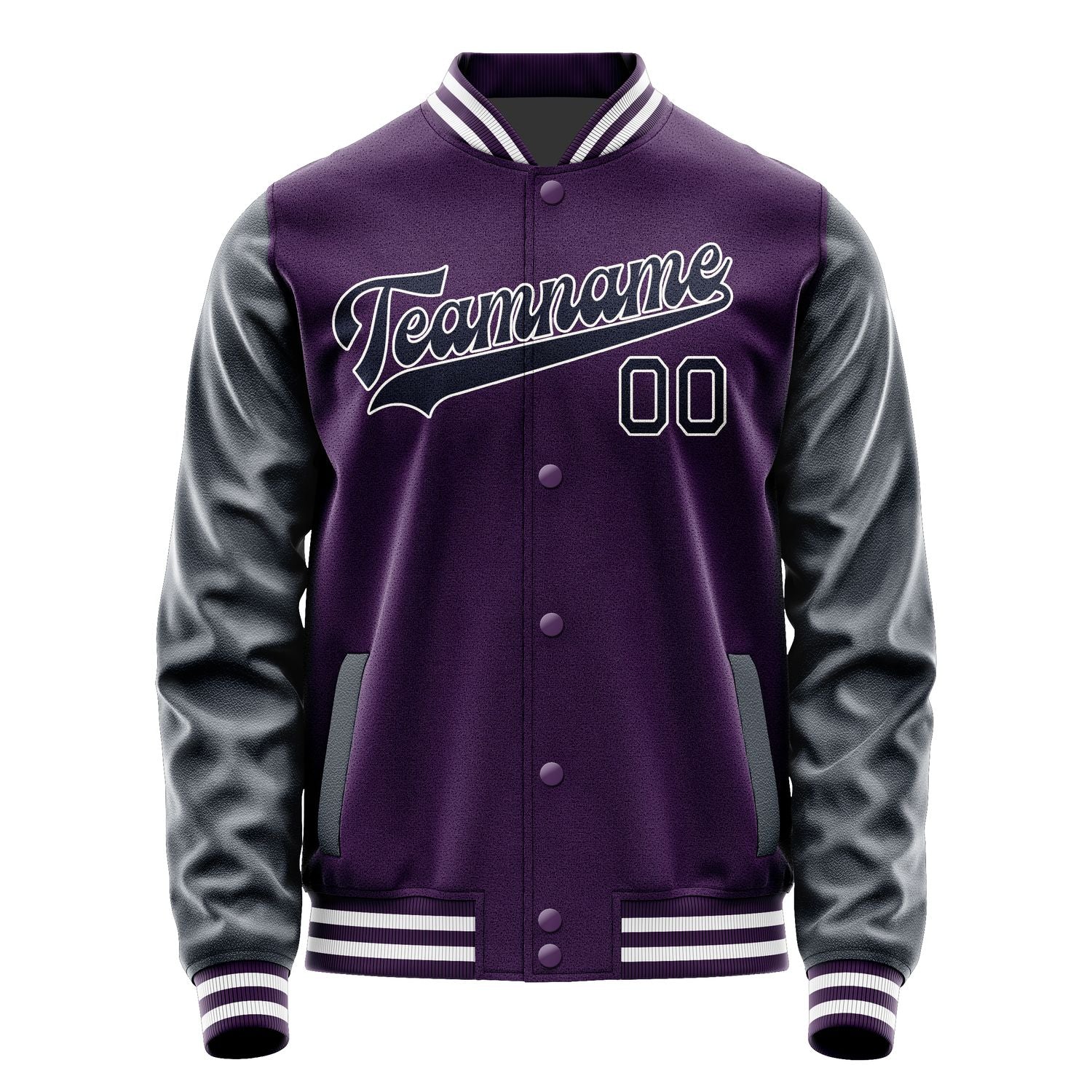 Custom Purple Navy Jacket JA0707110718B31811