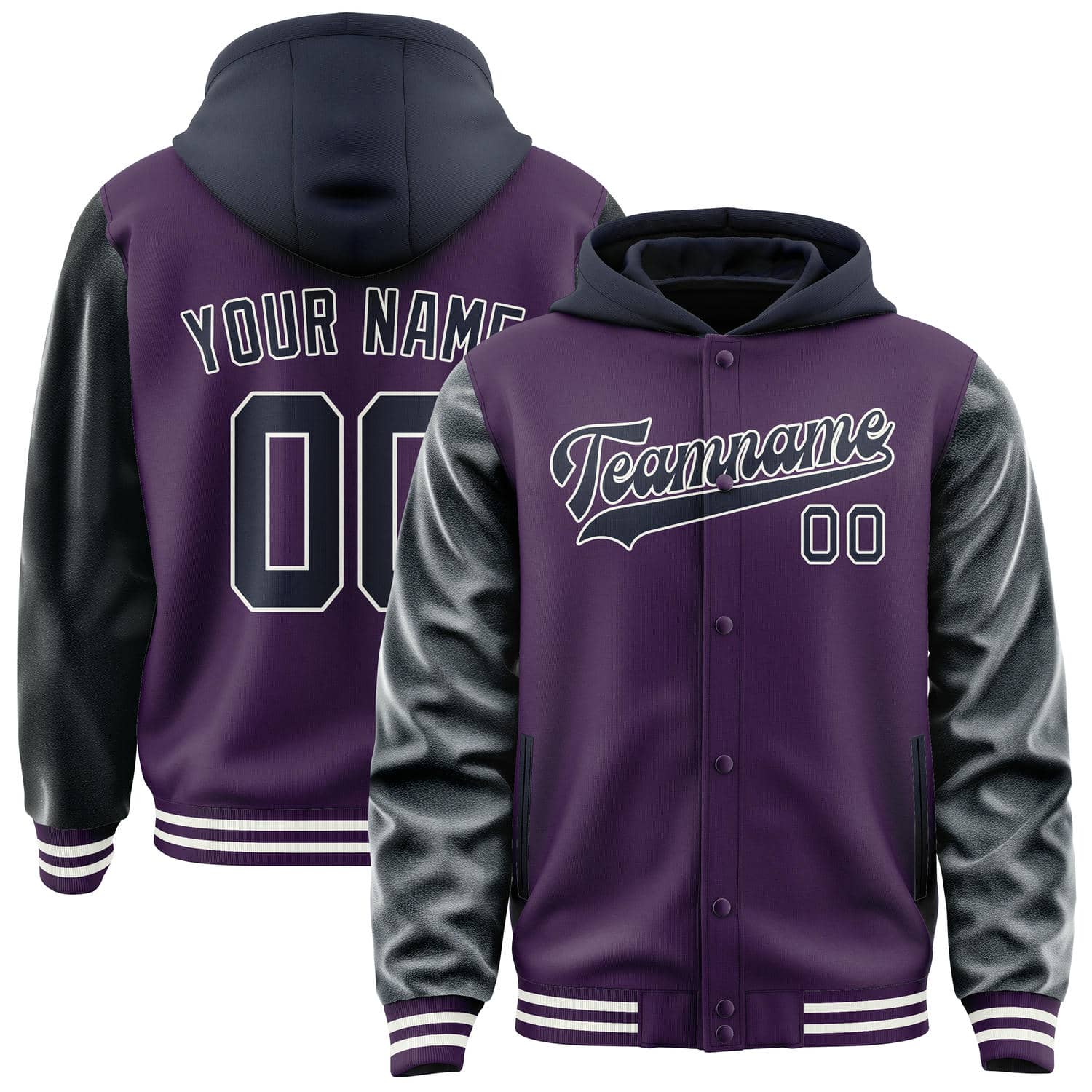 Custom Purple Navy Jacket