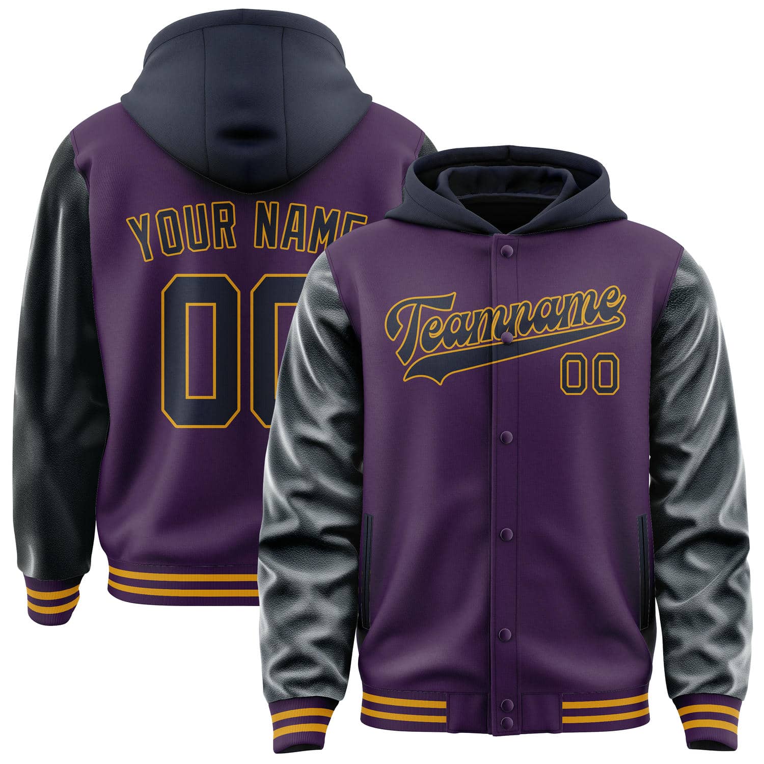 Custom Purple Navy Jacket