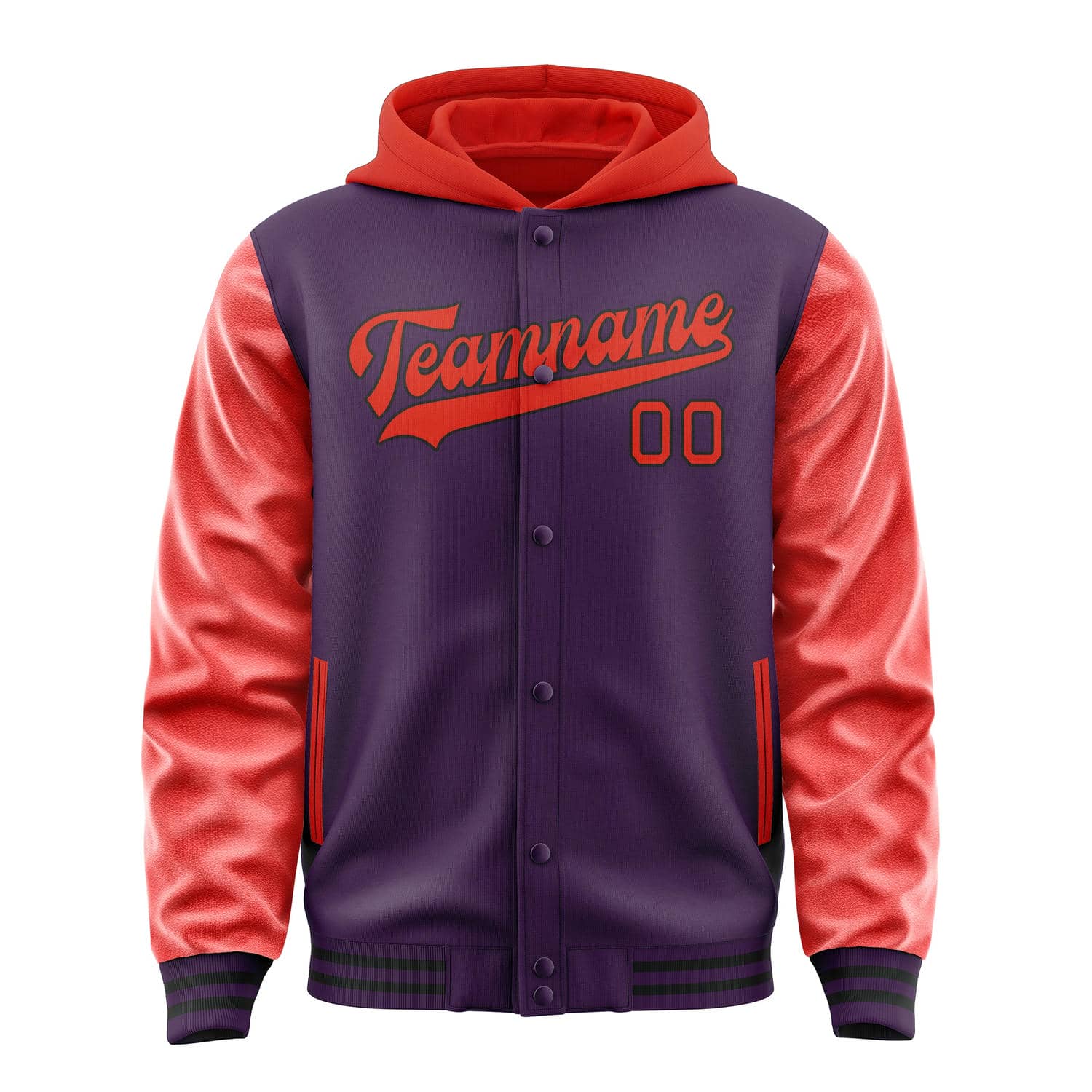 Custom Purple Orange Red Jacket