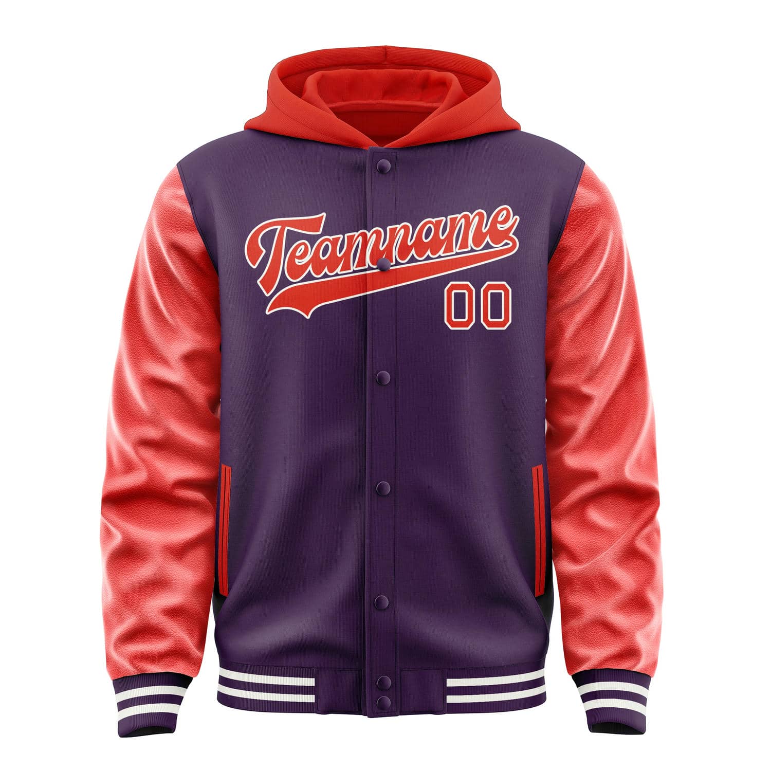 Custom Purple Orange Red Jacket