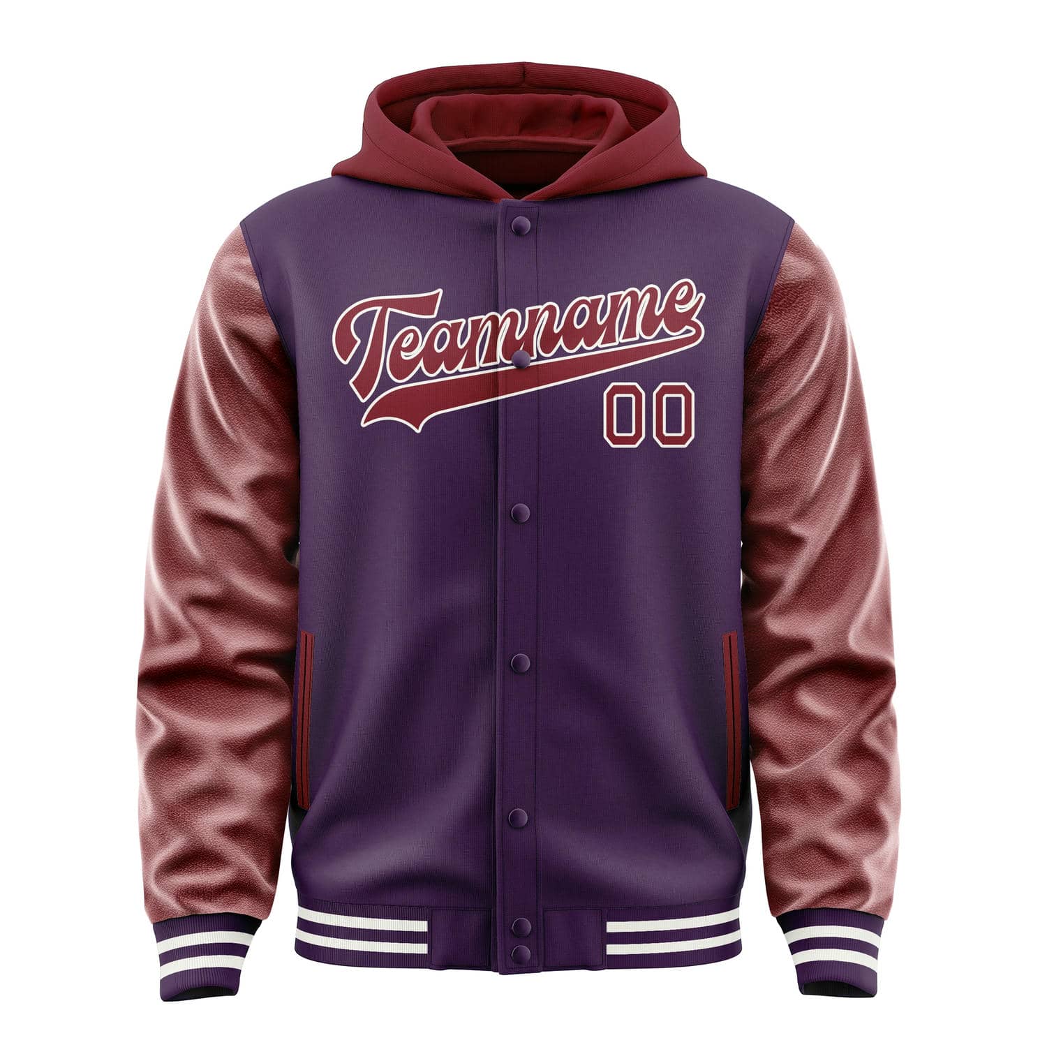 Custom Purple Crimson Red Jacket