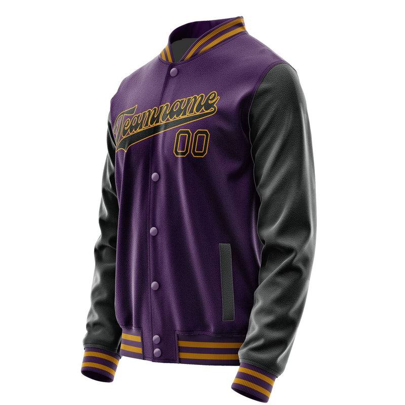 Custom Purple Black Jacket JA0707170719B31917
