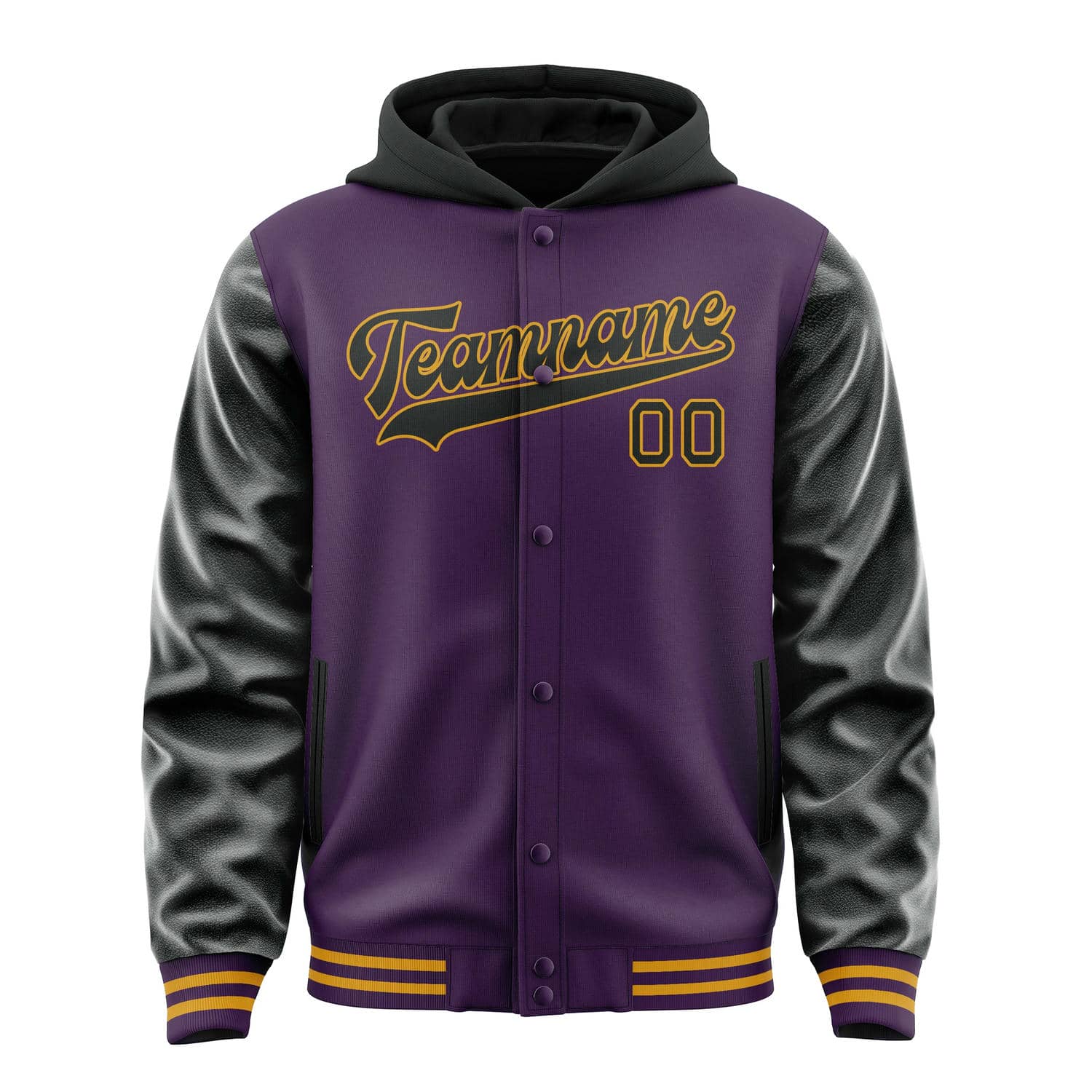 Custom Purple Black Jacket