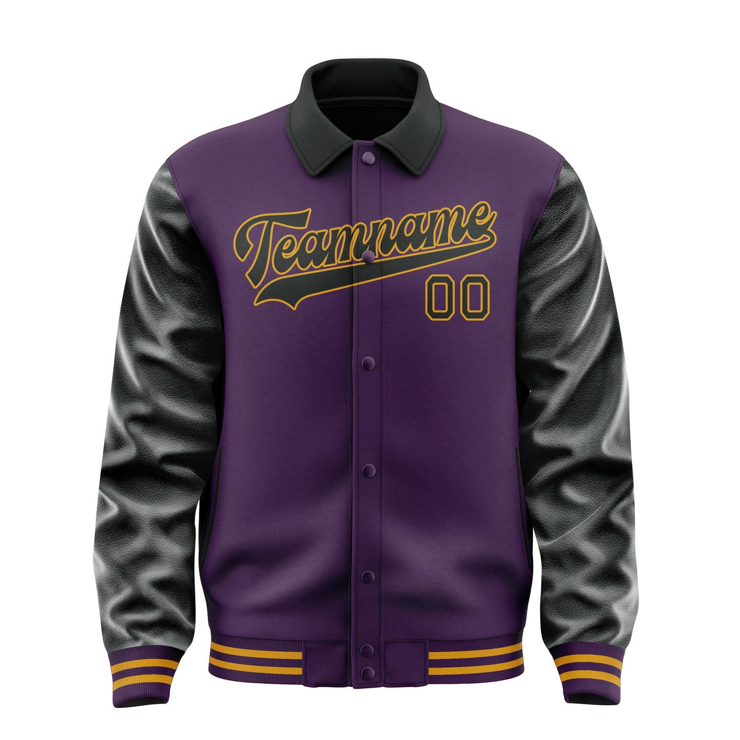 Custom Purple Black Jacket