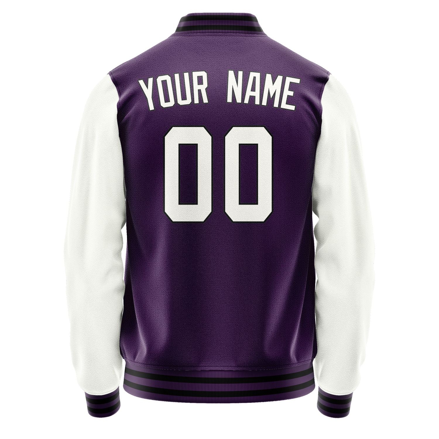 Custom Purple White Jacket JA0707180717B31718