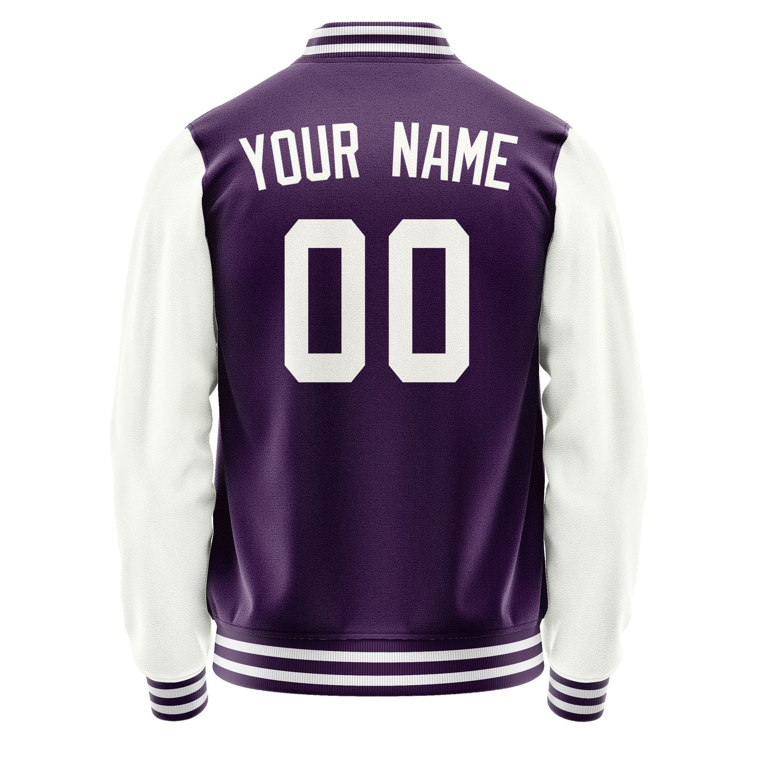Custom Purple White Jacket JA0707180718B31818