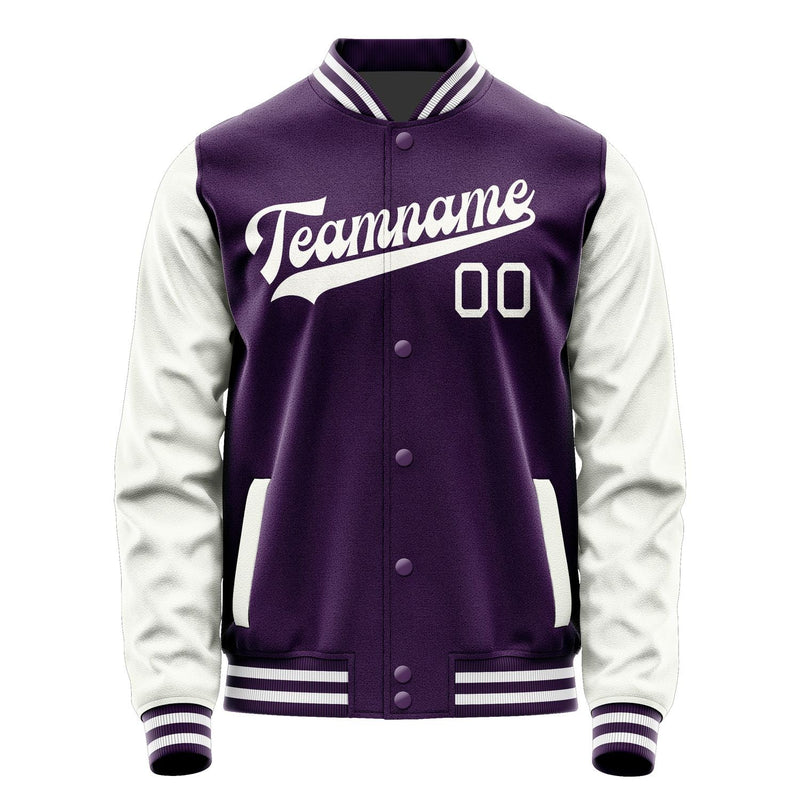 Custom Purple White Jacket JA0707180718B31818